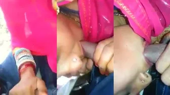 Rajasthani Village Bhabhi Outdoor Blowjob Sex Mms